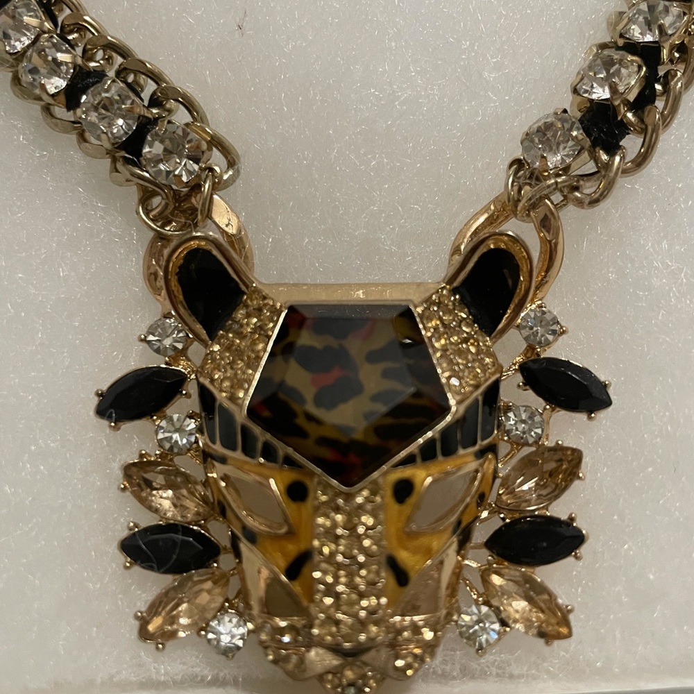 Betsy Johnson tiger necklace